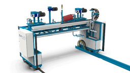 SPL-12M.3C.PUR adhesive applying portal. Truck body panels production machine.